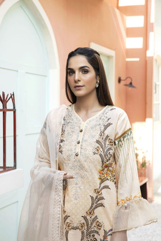 Mona Ready to Wear 3 Pcs Embroidered Lawn Collection 05
