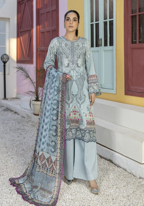 Mona Ready to Wear 3 Pcs Embroidered Lawn Collection 04