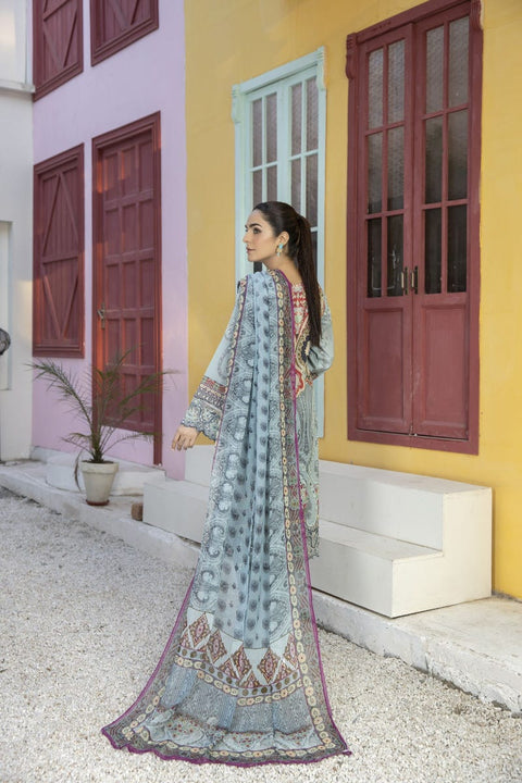 Mona Ready to Wear 3 Pcs Embroidered Lawn Collection 04