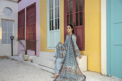 Mona Ready to Wear 3 Pcs Embroidered Lawn Collection 04
