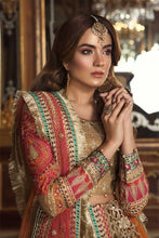 Gold & Coral Luxury Formal Mbroidered Collection by Maria B