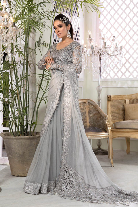 MBROIDERED - Silver Grey (BD-2201) Ready to Wear