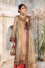 MBROIDERED - Bronze, Maroon and Carrot pink BD-2207