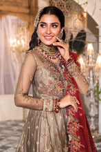 MBROIDERED Ready to Wear Burnt Gold and Maroon BD-2401