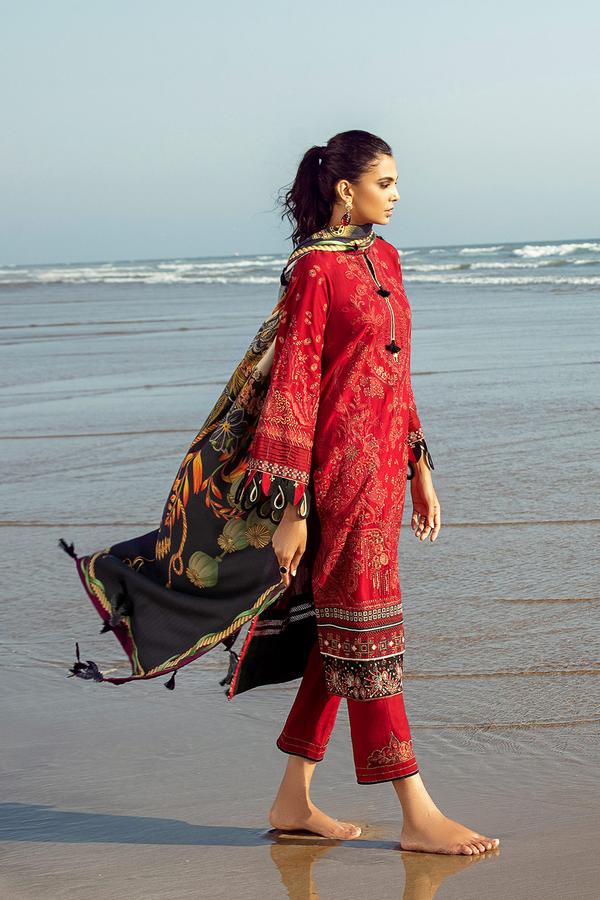 Baroque Winter Ready to Wear 3 Pcs  Dress 02