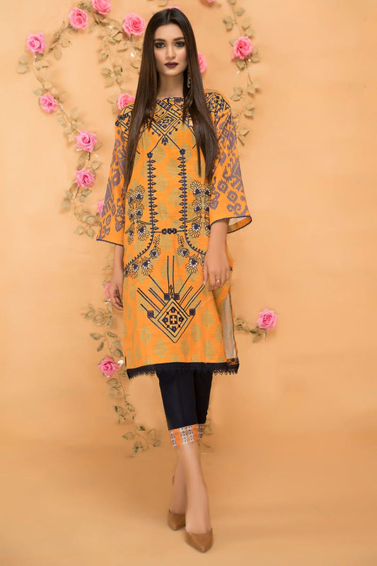 Winter Ready to Wear Khadar Embroidered Dress by Dress Code 04