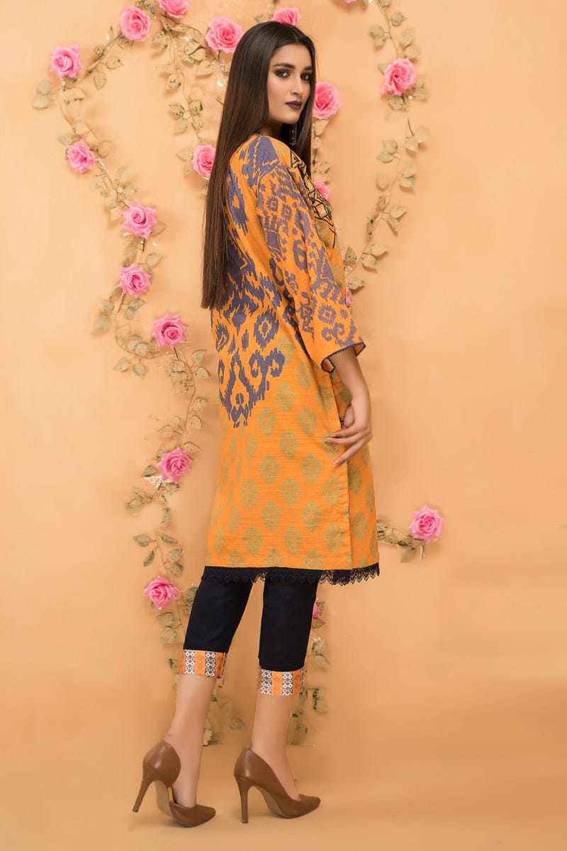 Winter Ready to Wear Khadar Embroidered Dress by Dress Code 04