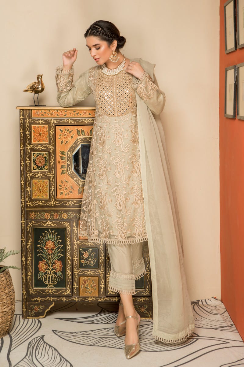 Formal Ready to Wear 3 Pcs Dress by Sakeena Hasan 03