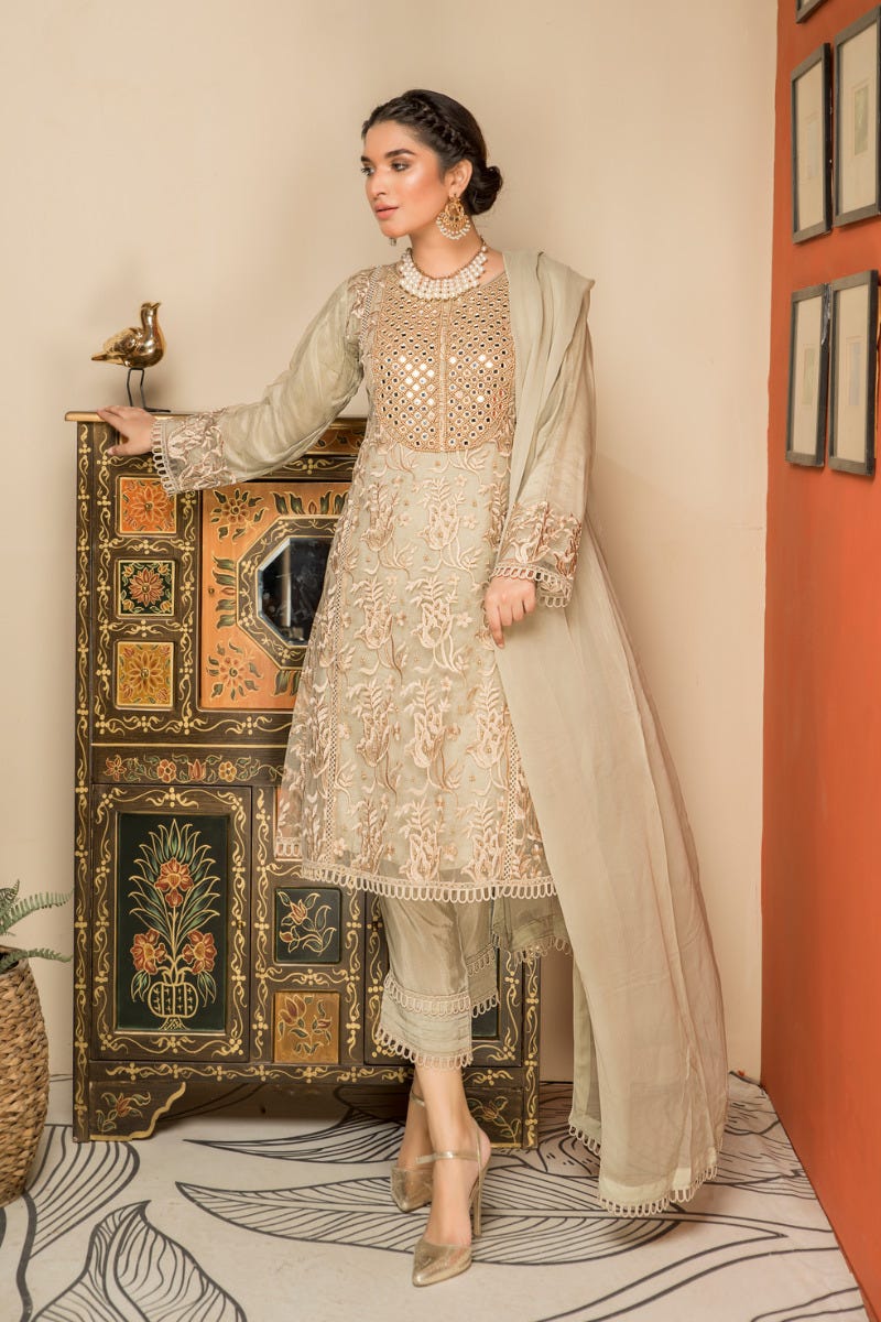 Formal Ready to Wear 3 Pcs Dress by Sakeena Hasan 03