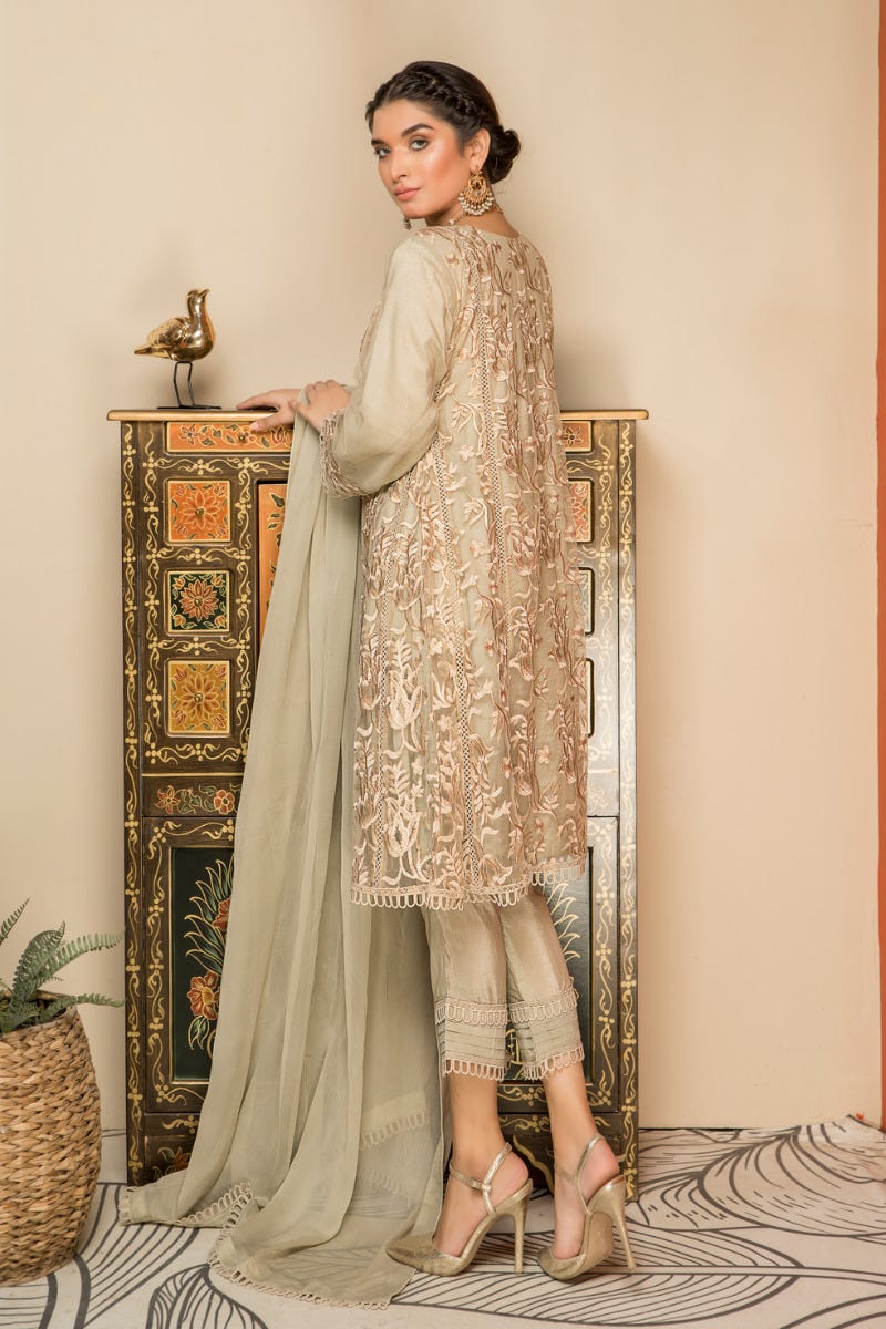 Formal Ready to Wear 3 Pcs Dress by Sakeena Hasan 03