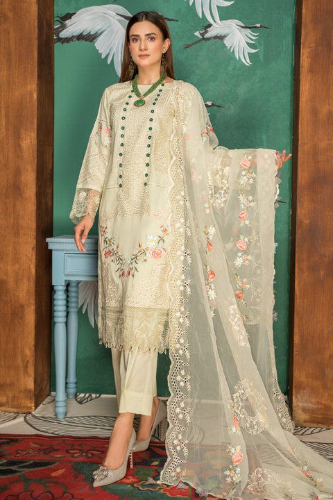 Embroidered Ready to Wear 3 Pcs Lawn Dress by Aabpara 09