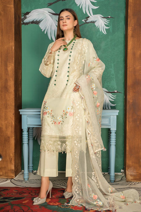 Embroidered Ready to Wear 3 Pcs Lawn Dress by Aabpara 09