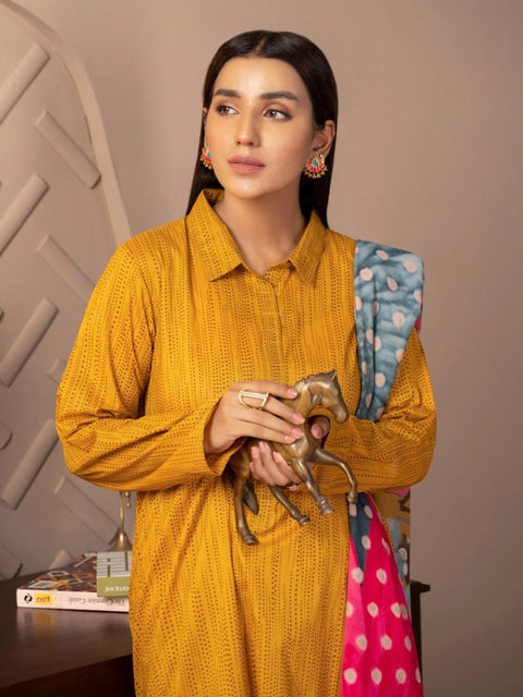 Autumn Ready to Wear Cambric 3 Pcs Dress by Limelight 21