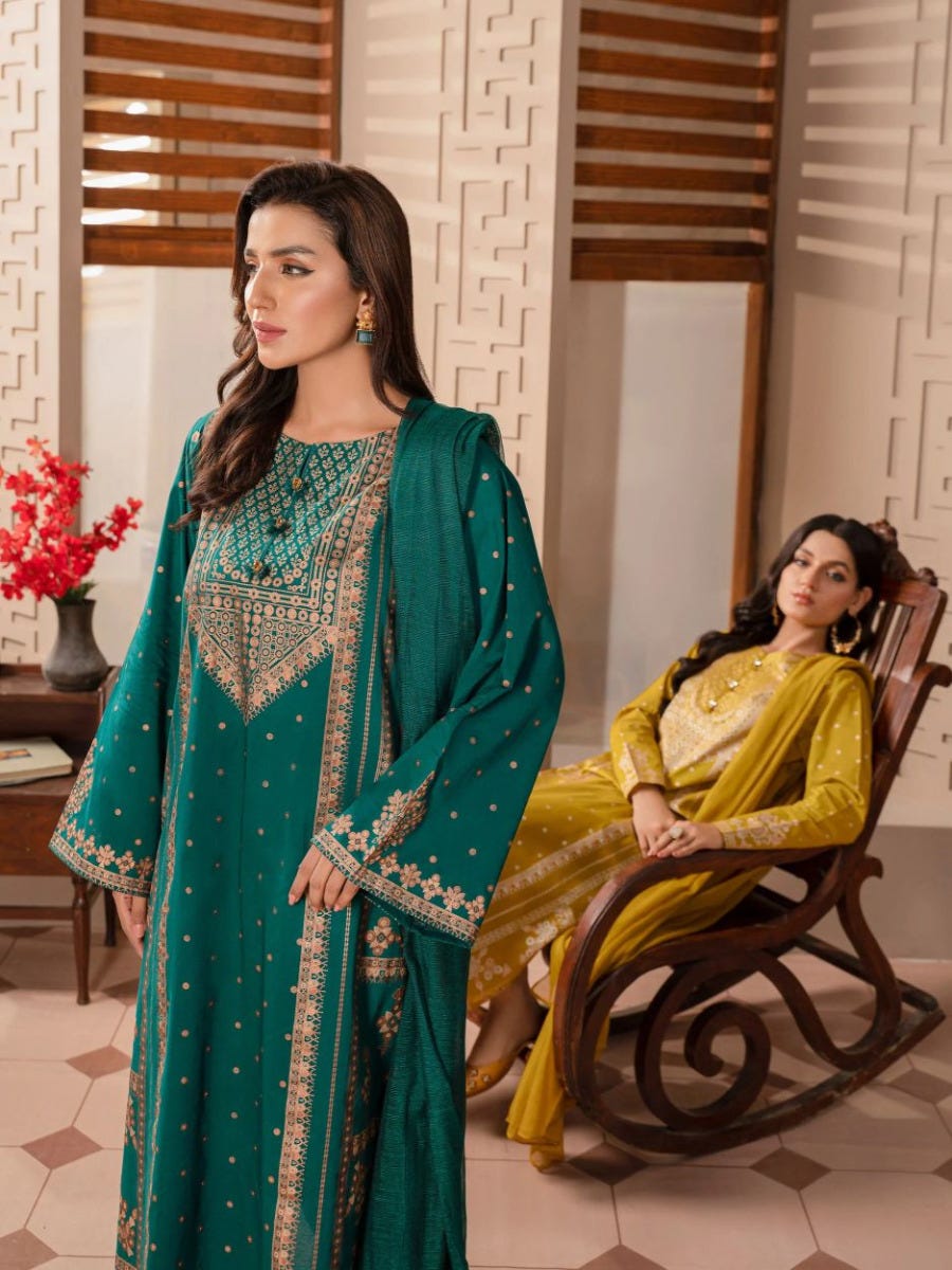 Autumn Ready to Wear Cambric 3 Pcs Dress by Limelight 19