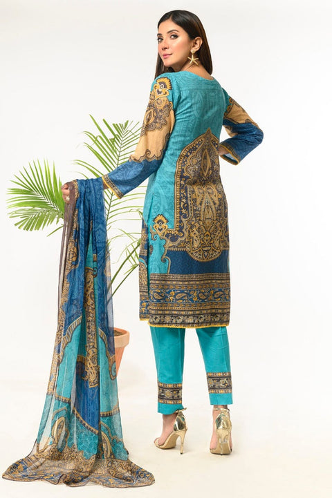 Ready to Wear 3 Pcs Lawn Dress by Zaiwa 04