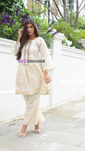 Hand Embroidered Neckline Dress by Sakeena Hasan