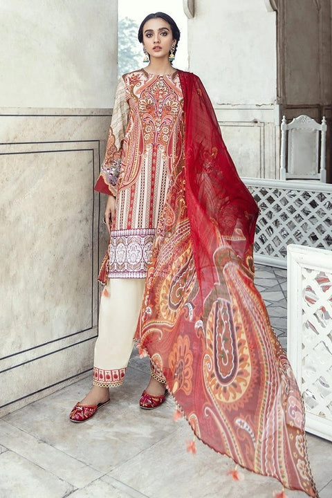 Luxury Lawn Sheesh Mahal Collection by Cross stitch 09