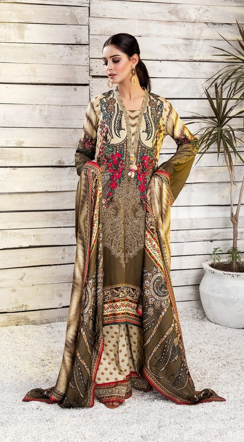 Winter Ready to Wear 3 Pcs Embroidered Dress of Anaya by Kiran Chaudhry 01