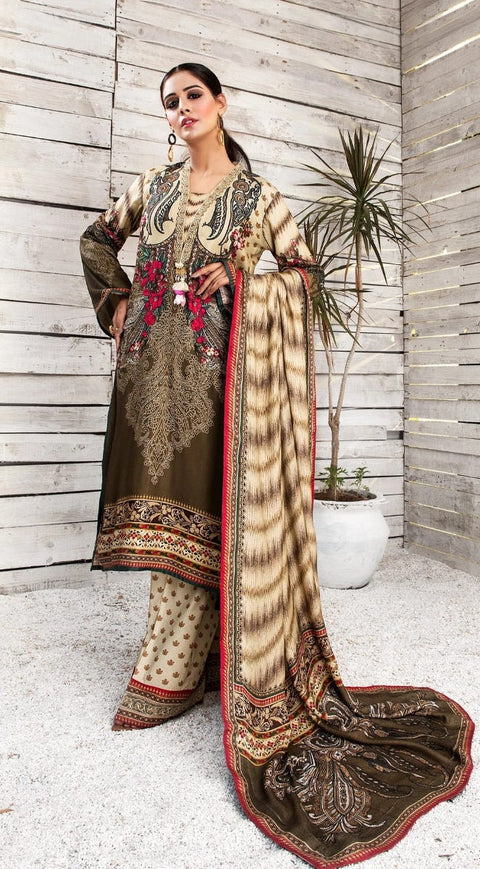 Winter Ready to Wear 3 Pcs Embroidered Dress of Anaya by Kiran Chaudhry 01