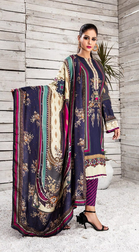 Winter Ready to Wear 3 Pcs Embroidered Dress of Anaya by Kiran Chaudhry 02