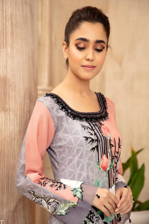 Grip Silk Ready to Wear Embroidered kurta by Mona 07