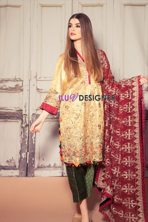 Saffron Luxury pret by Gulwarun