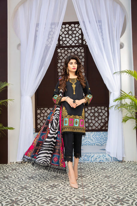 Gulwarun Winter Ready to Wear 3Pcs Embroidered Collection 04