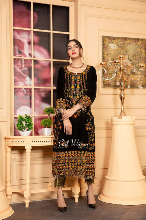 Velvet Ready to Wear Embroidered Collection by Gulwarun 12