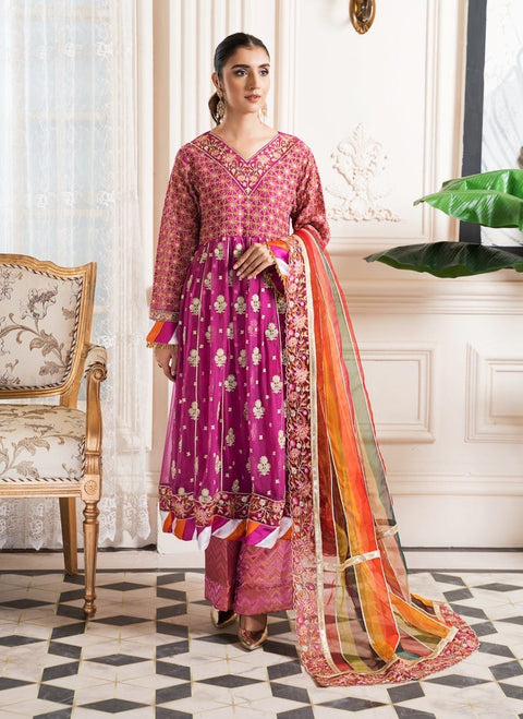Luxury Chiffon Ready to Wear 3 Pcs Collection by Gulwarun 09