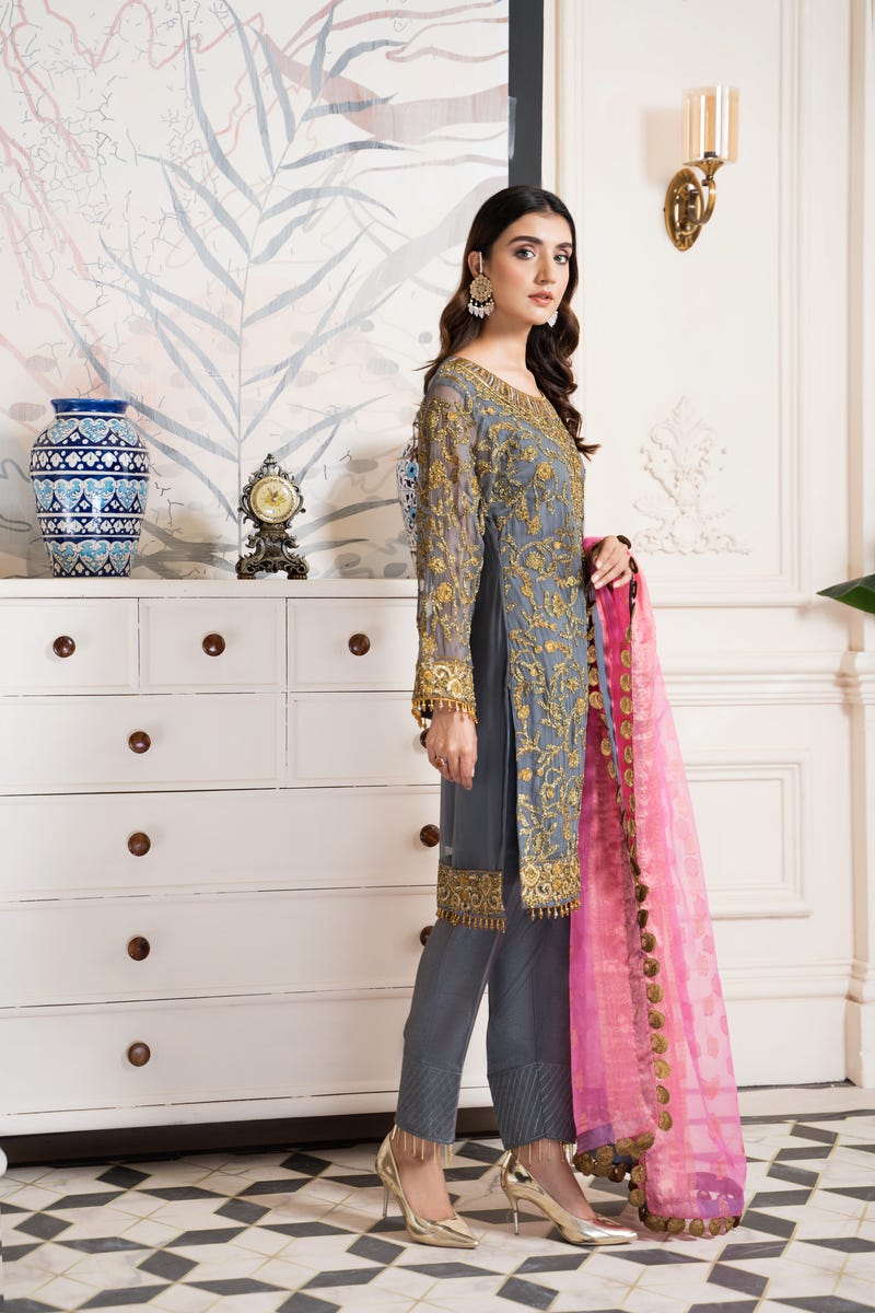 Luxury Chiffon Ready to Wear 3 Pcs Collection by Gulwarun 08