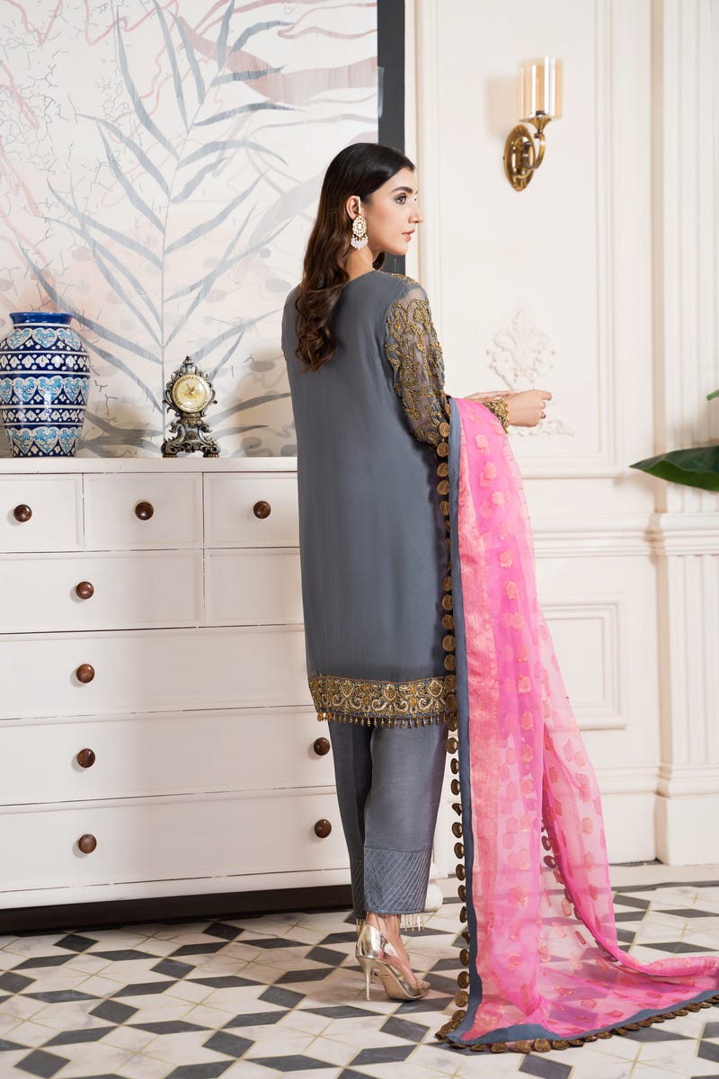 Luxury Chiffon Ready to Wear 3 Pcs Collection by Gulwarun 08