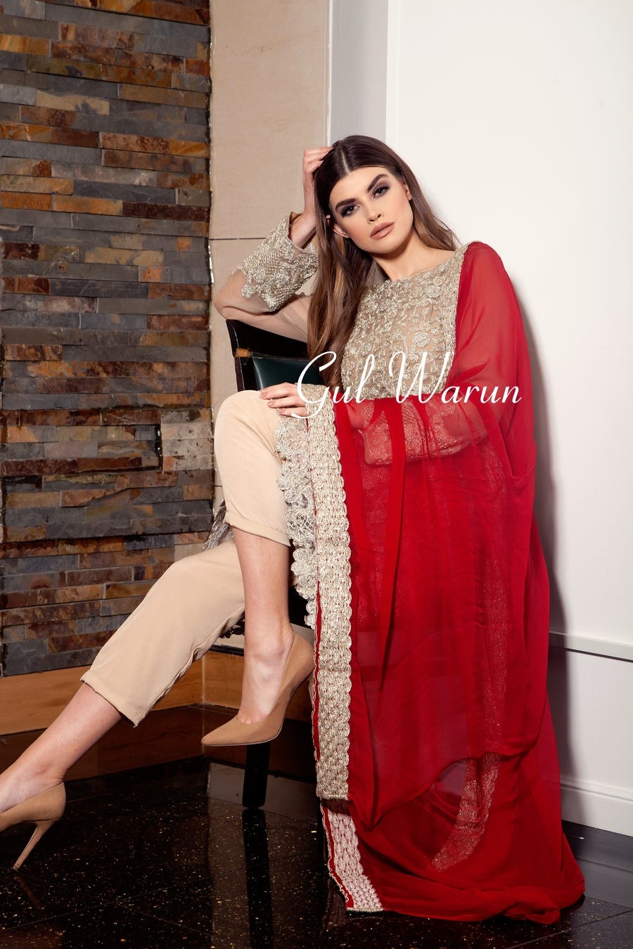 Gold Luxe Luxury Pure Chiffon Collection by Gulwarun
