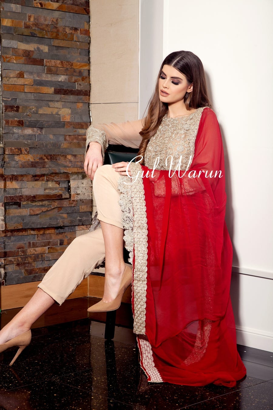 Gold Luxe Luxury Pure Chiffon Collection by Gulwarun