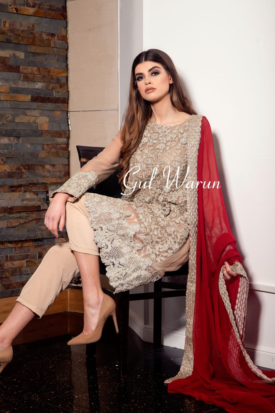 Gold Luxe Luxury Pure Chiffon Collection by Gulwarun