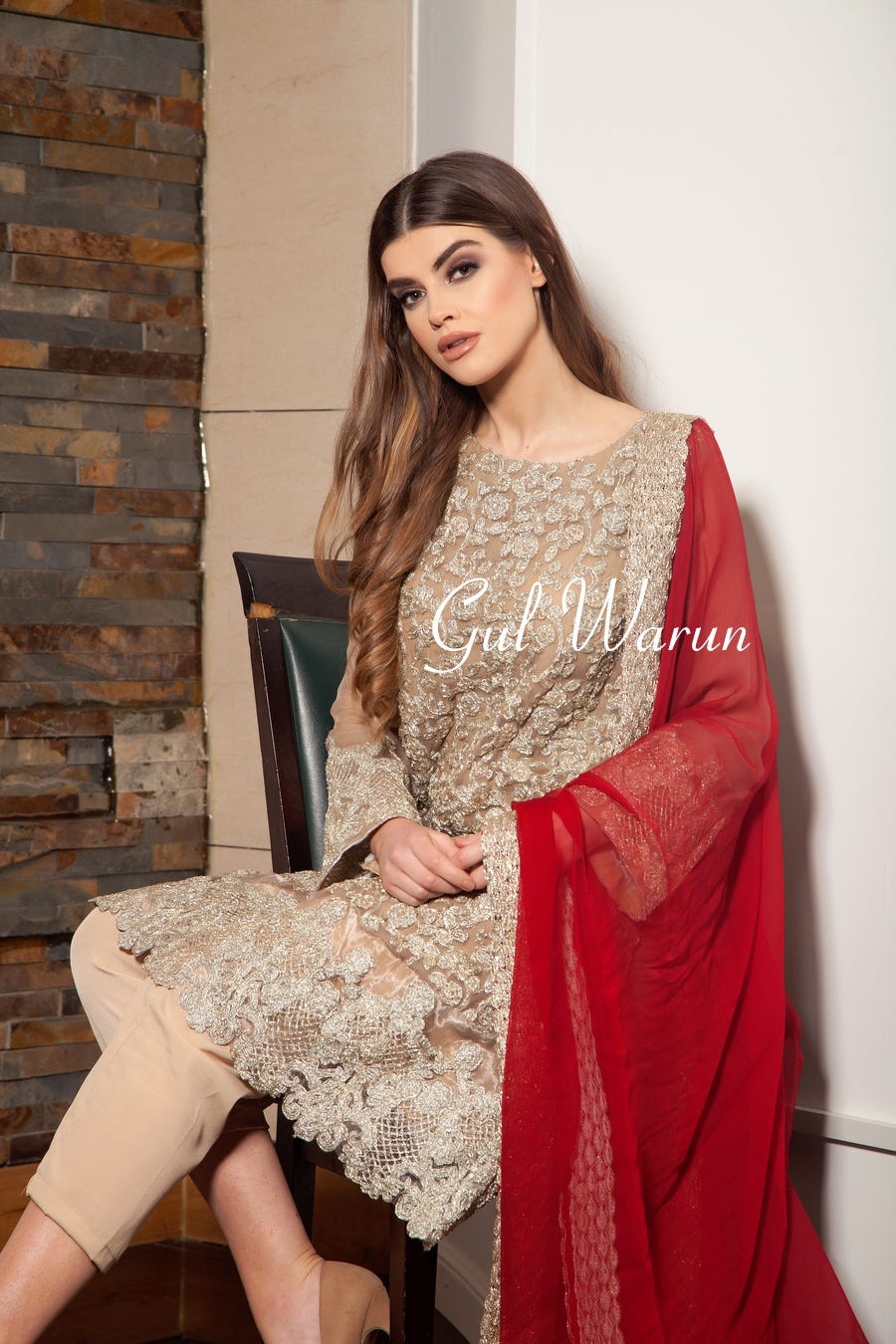 Gold Luxe Luxury Pure Chiffon Collection by Gulwarun