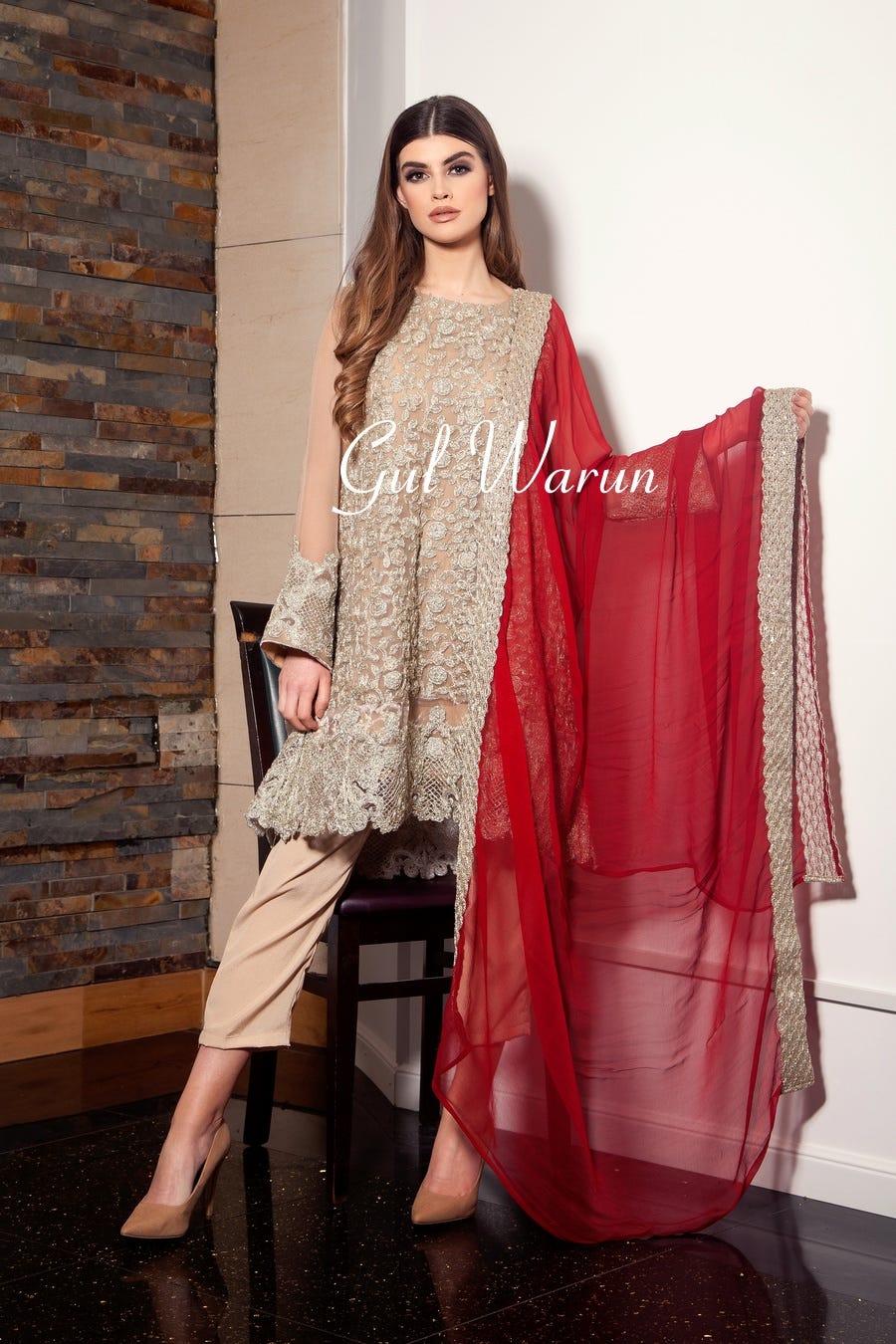 Gold Luxe Luxury Pure Chiffon Collection by Gulwarun