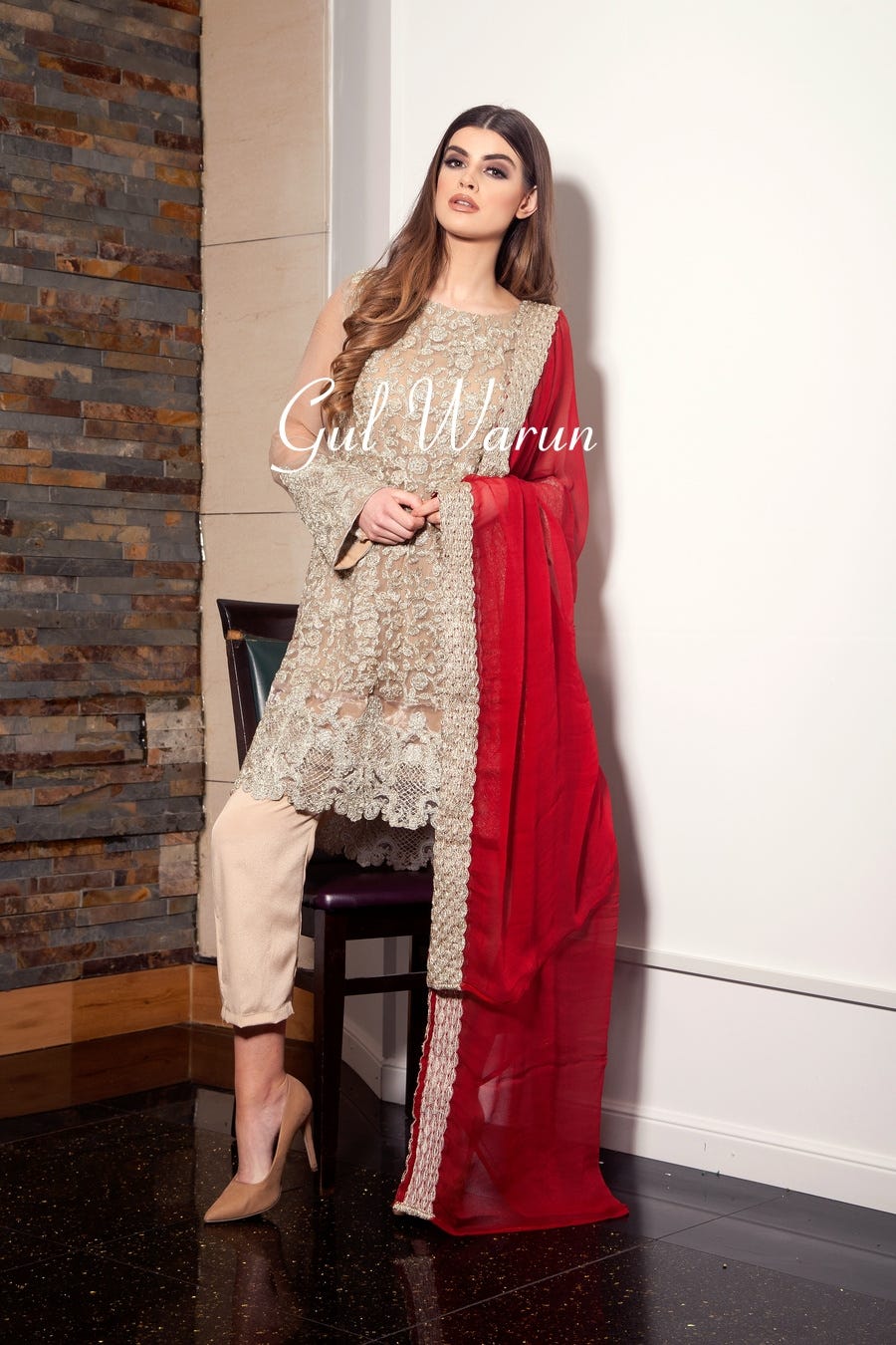 Gold Luxe Luxury Pure Chiffon Collection by Gulwarun