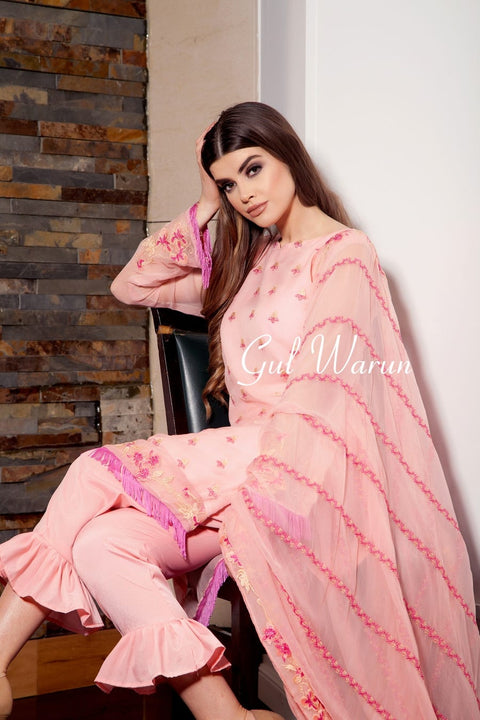 Chandelier Luxury Pure Chiffon Eid Collection by Gulwarun