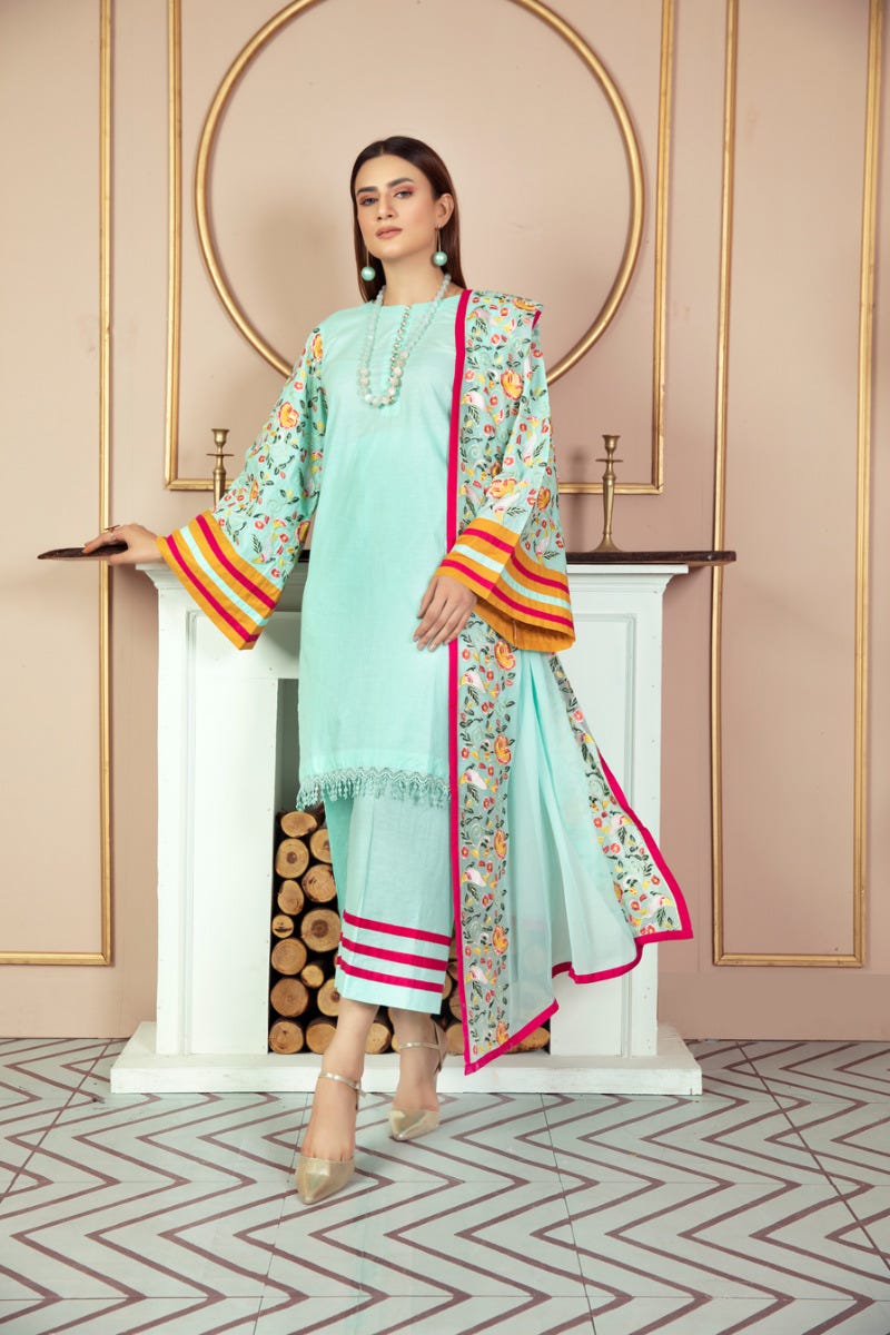 Luxury Lawn Ready to Wear 3 Pcs Collection by Gulwarun 08