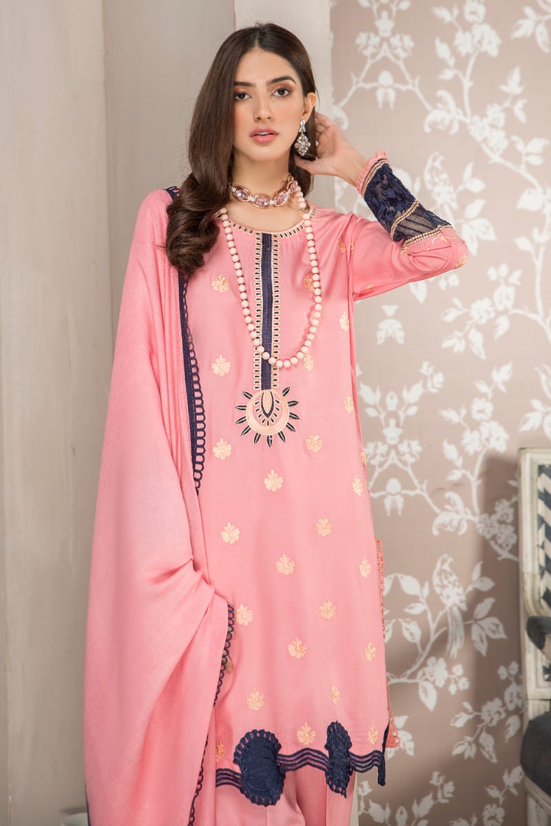 Winter Ready to Wear 3 Pcs Shawl Dress by Gulwarun 07