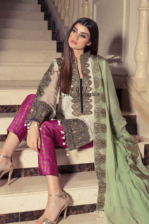 Fusion Art Luxury Formal Dress by Gulwarun