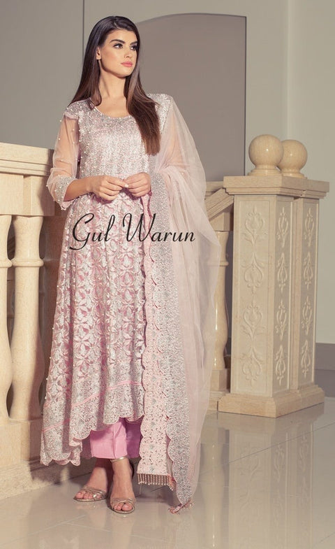 Pretty Pink Luxury Formal Dress by Gulwarun