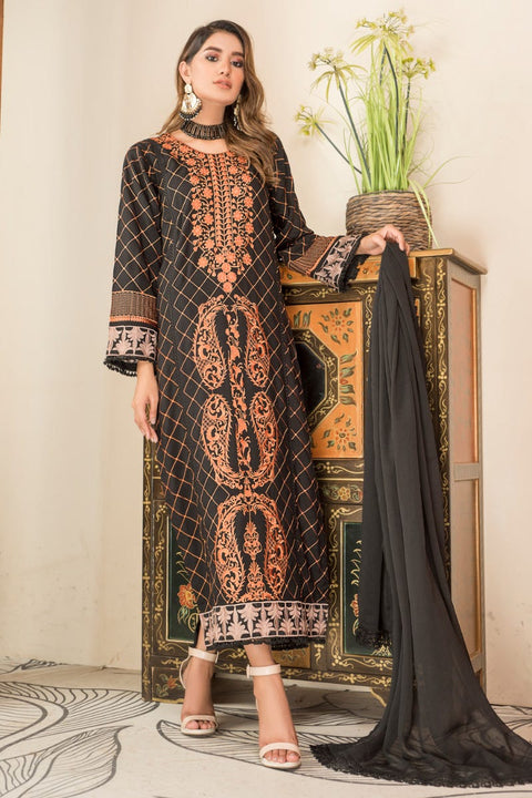 New Winter Ready to Wear 3 Pcs Dress by Gulwarun 09