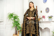 Gulwarun Formal Ready to Wear Chiffon Embroidered Dress 09