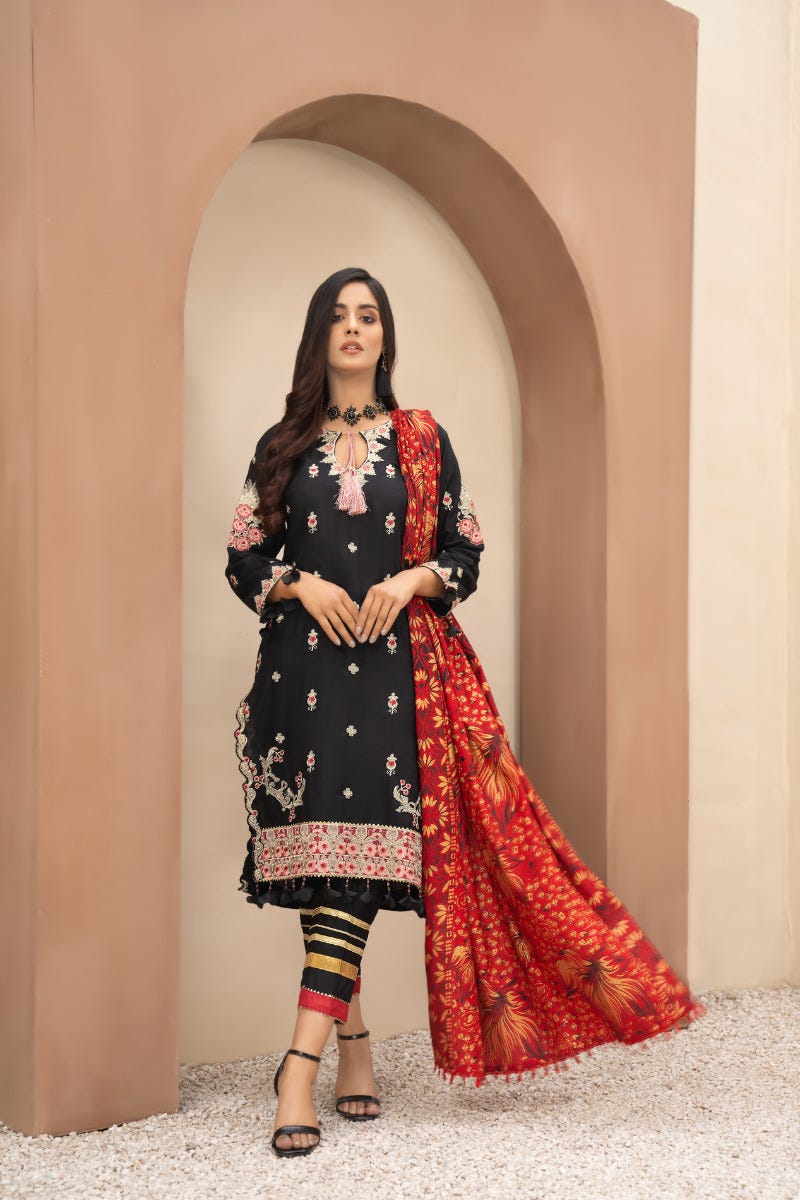 Winter Ready to Wear Linen Collection by Gulwarun 08