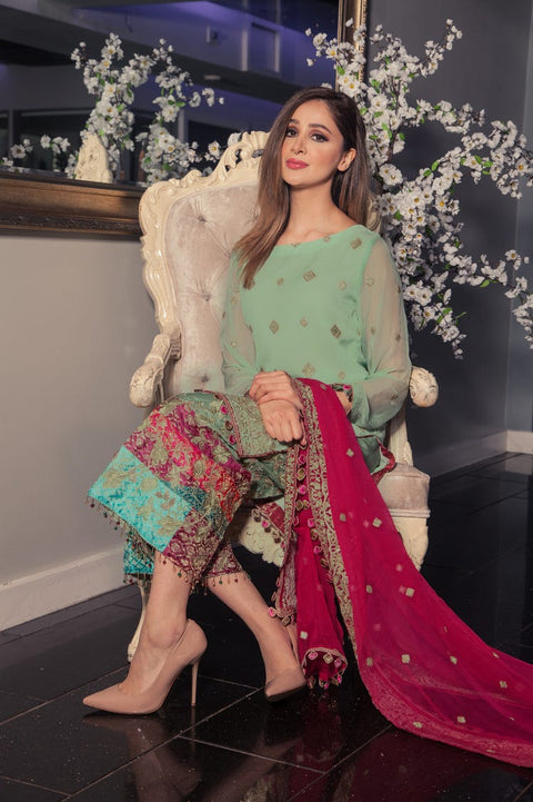 Arwah Revised Luxury Chiffon Dress by Gulwarun