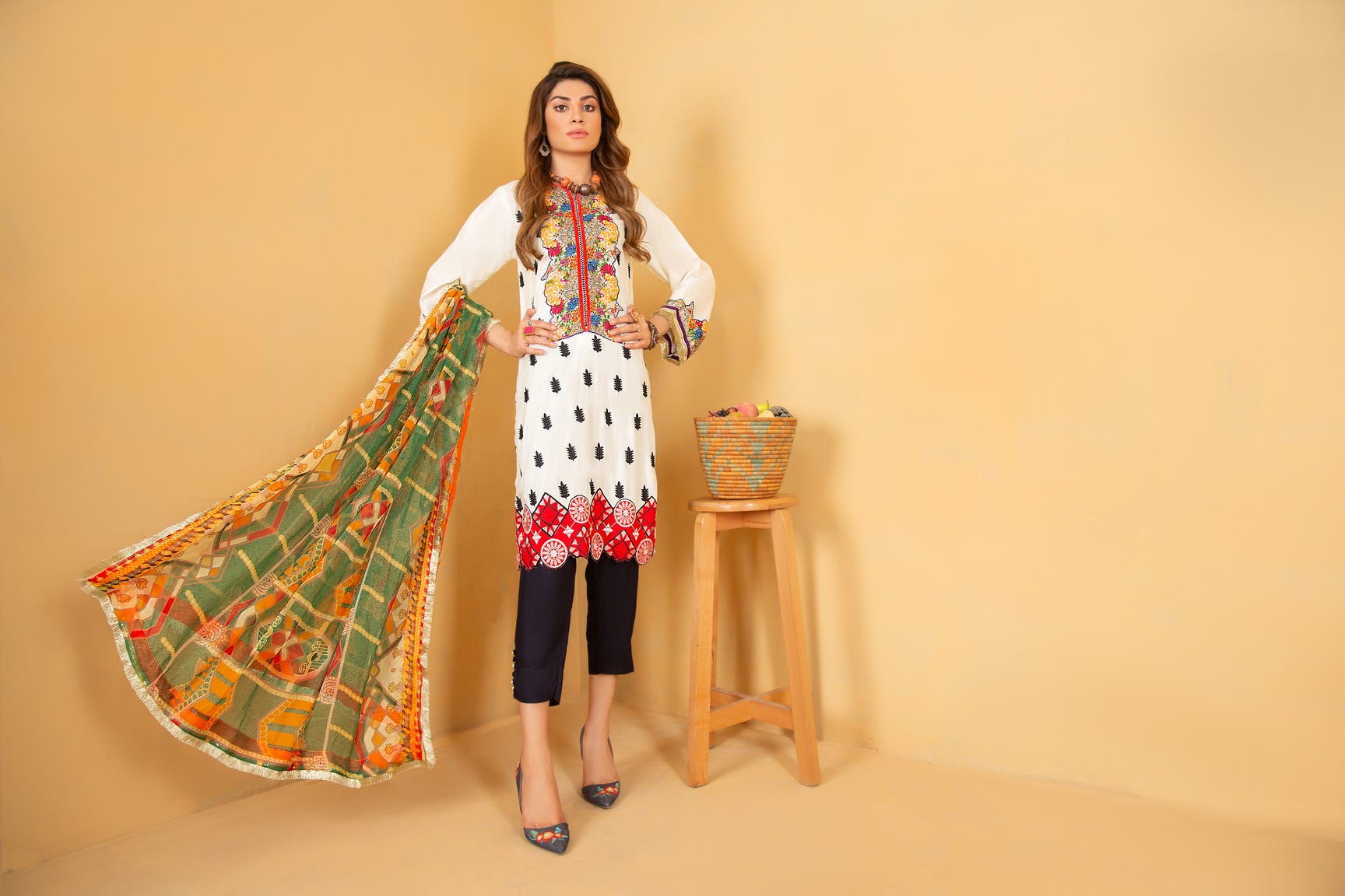 Ready to Wear Embroidered Pret Collection by Gulwarun 01