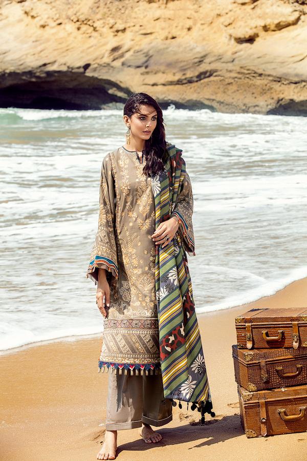 Baroque Winter Ready to Wear 3 Pcs  Dress 04