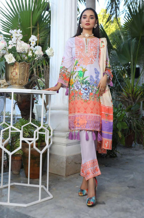 Lawn Embroidered 3 Pcs Collection by Simrans 02