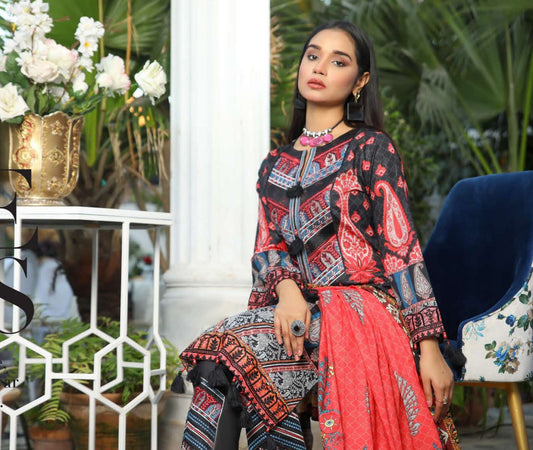 Lawn Embroidered 3 Pcs Collection by Simrans 03